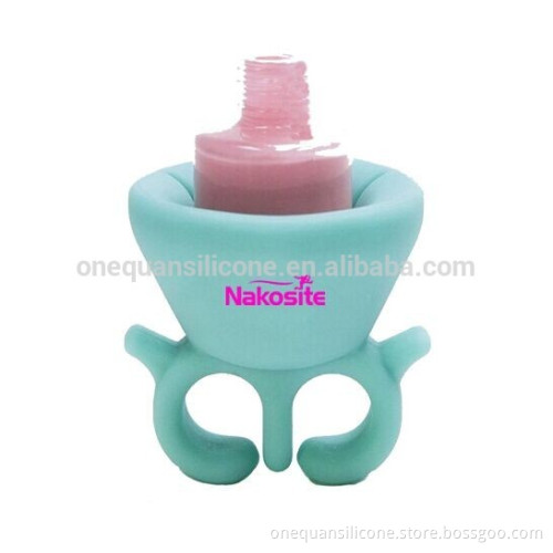 Silicone Nail Polish Bottle Holder, Nail Polish Ring Holder
